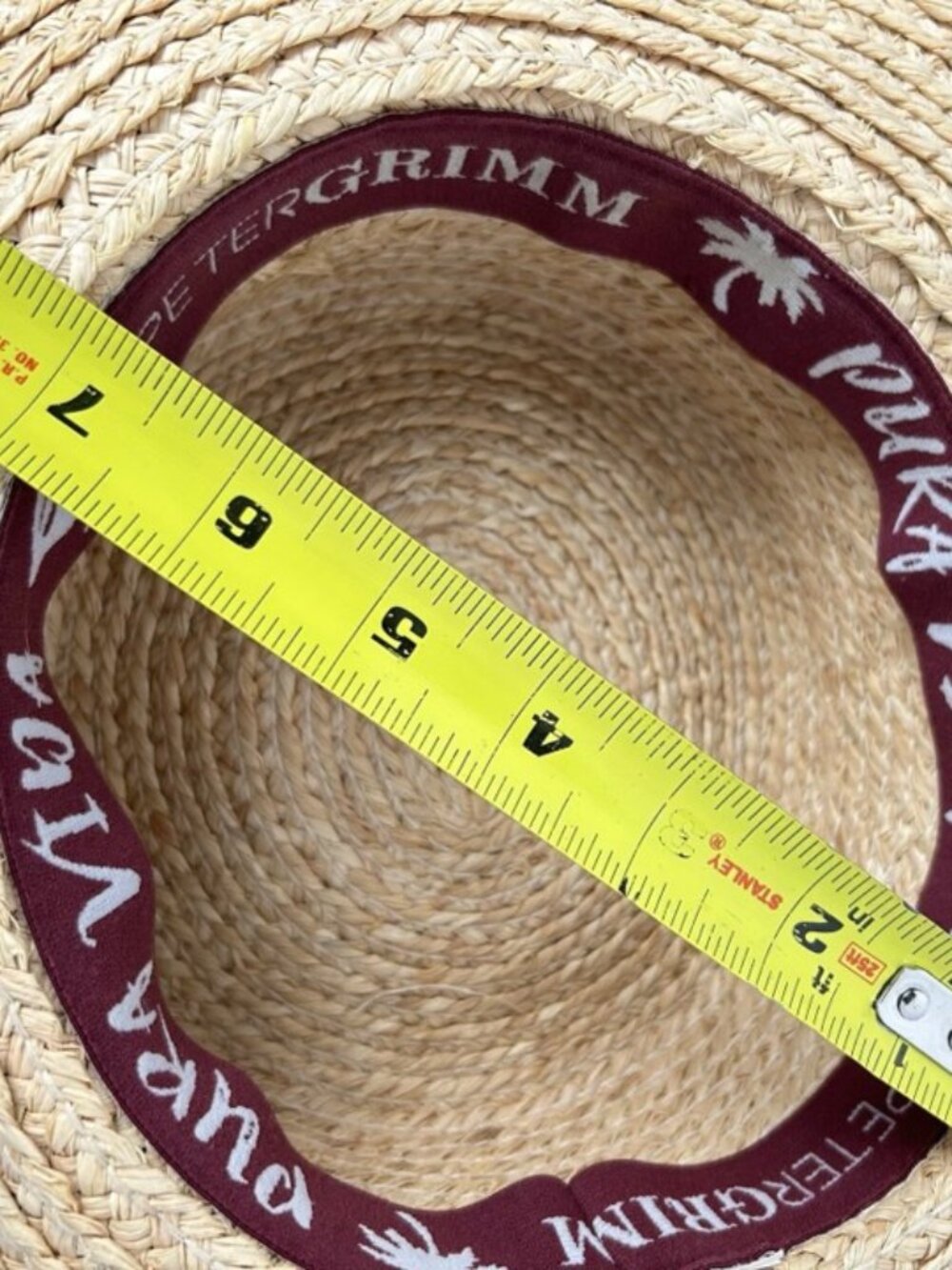 Peter Grimm Women's Beachy Straw Raffia Floppy Sun Hat Wide Brim Packable O/S - Picture 10 of 12